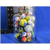Image 2 : Vintage Glass Jar Full of Assorted Marbles