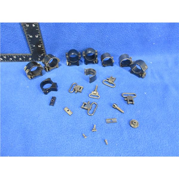 Lot of Misc. - Scope Rings, Swivels and Screws