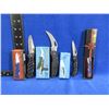 Image 1 : 4 Folding Blade Pocket Knives - 3 Lock Blade & 1 Swiss Style