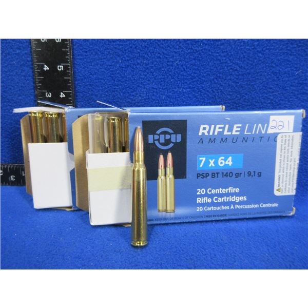 7X64 140gr PSP BT PPU Cartridges (Pick Up or Ship by UPS Only)