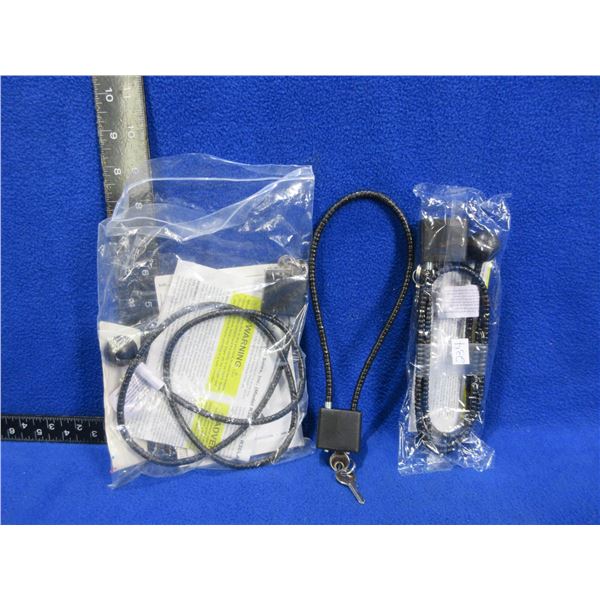 3 Cable Locks with 2 Keys Each