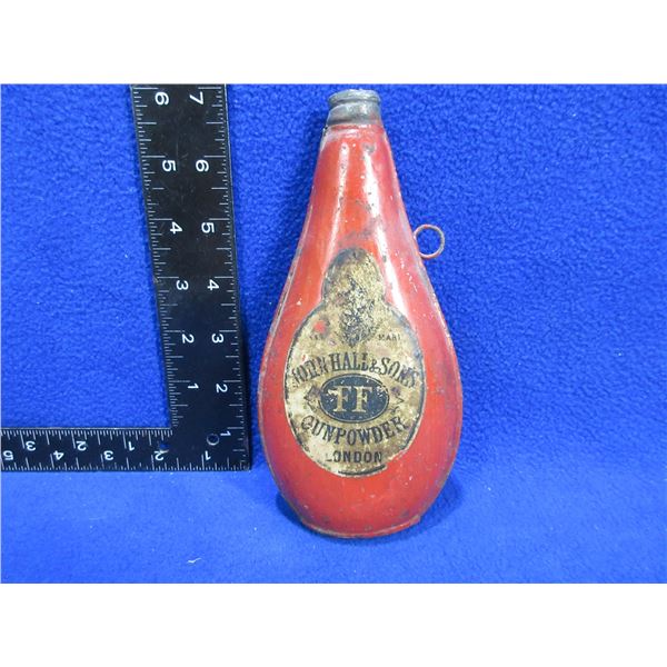Collector Powder Flask - John Hall & Sons FF Gunpowder London