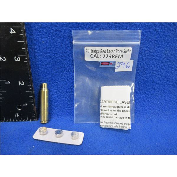 NEW - 223 Rem. Cartridge Red Laser Bore Sight with Batteries