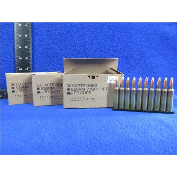 5.56MM 77gr HPBT Cartridges (Pick Up or Ship by UPS Only)