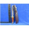 Image 2 : Buck 120 Fixed Blade Clip Point Hunting Knife with Leather Sheath