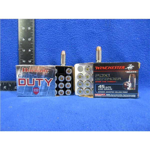 45 Auto Hornady & Winchester (Pick Up or Ship by UPS Only)