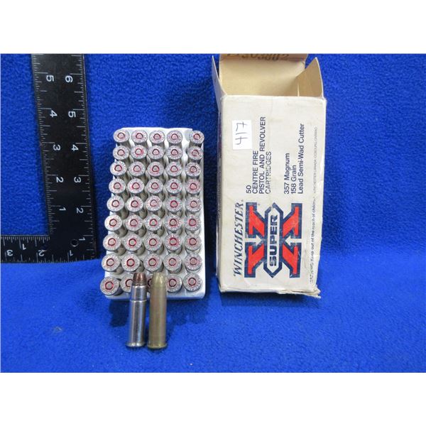 357 Mag 158gr Lead SWC Winchester (Pick Up or Ship by UPS Only)