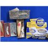 Image 3 : Lot of Misc. Vintage Lures, Leaders & Reel with Original Packaging