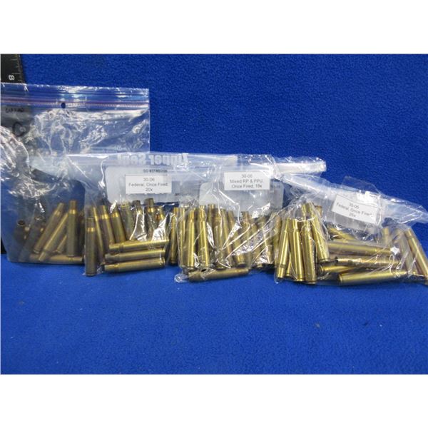 Brass Only - 30-06 Sprg 1x Fired Unprimed - Bag of 85