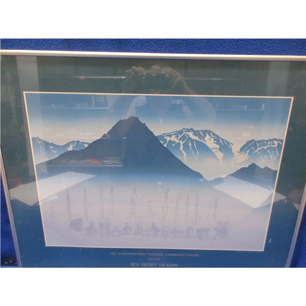 Framed Roy Henry Vickers Print "A Meeting of Chiefs (1987)"