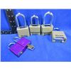 Image 1 : 4 Master M175 Combination Padlocks & 2 American Locks with 1 Key