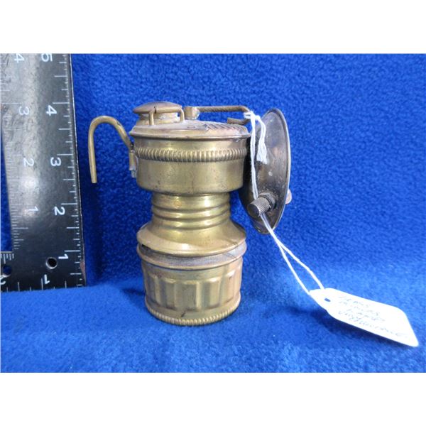 Vintage Brass Minors Lamp - Guy's Dropper, Shanklin Mfg. Co.