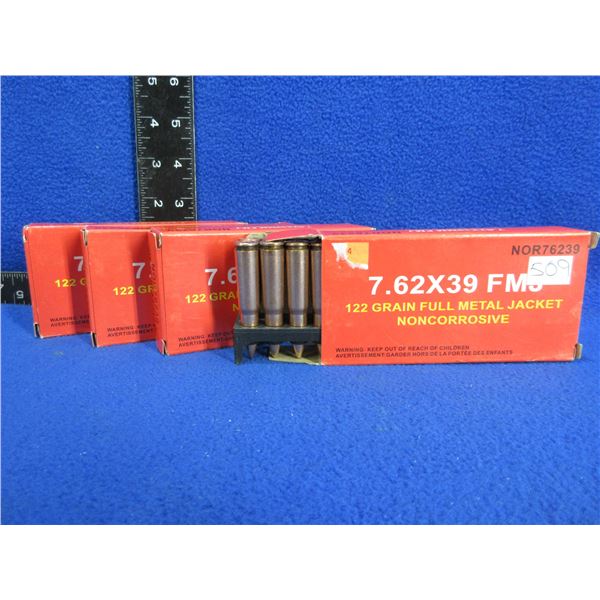 7.62X39 122gr FMJ Noncorrosive (Pick Up or Ship by UPS Only)