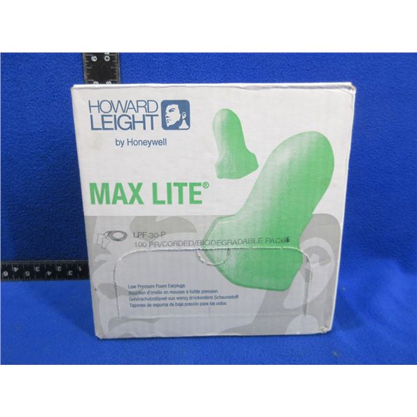 Honeywell Max Lite Low Pressure Foam Corded Earplugs LPF-30