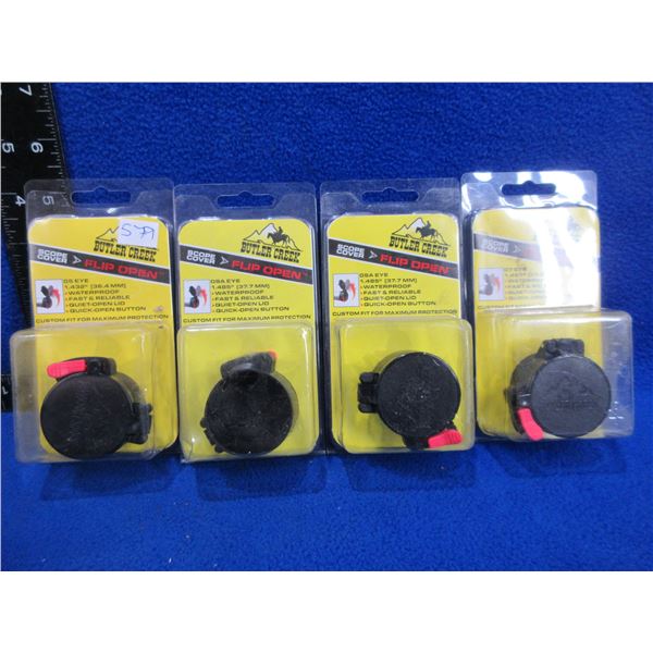 NEW - 4 Butler Creek Flip-Open Lens Covers - Sizes 5, 7 and 9A x 2 Eye