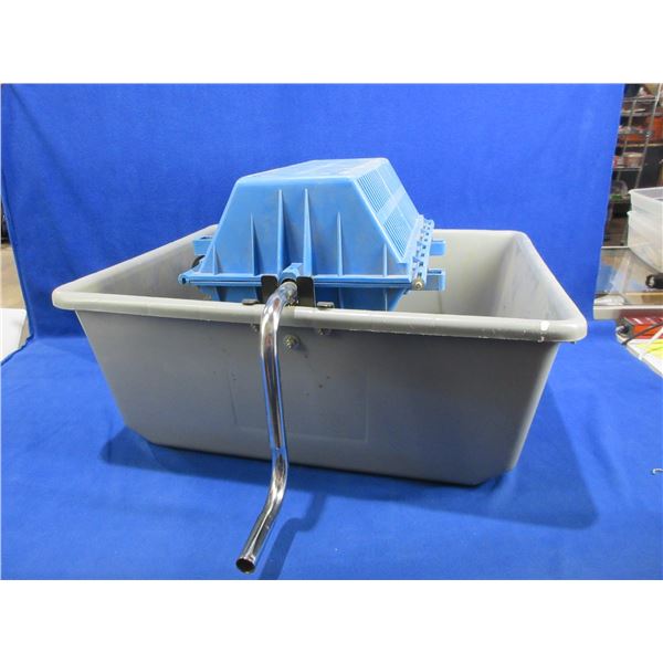 Dillon Precision Large Media Separator - Tub is cracked & taped on 1 side