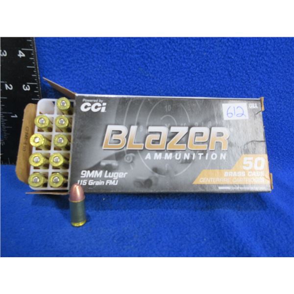 9MM Luger 115gr FMJ CCI Blazer (Pick Up or Ship by UPS Only)