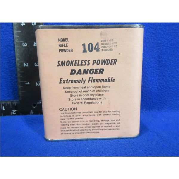 Nobel Rifle Powder 104 (Pick Up or Ship by UPS Only)