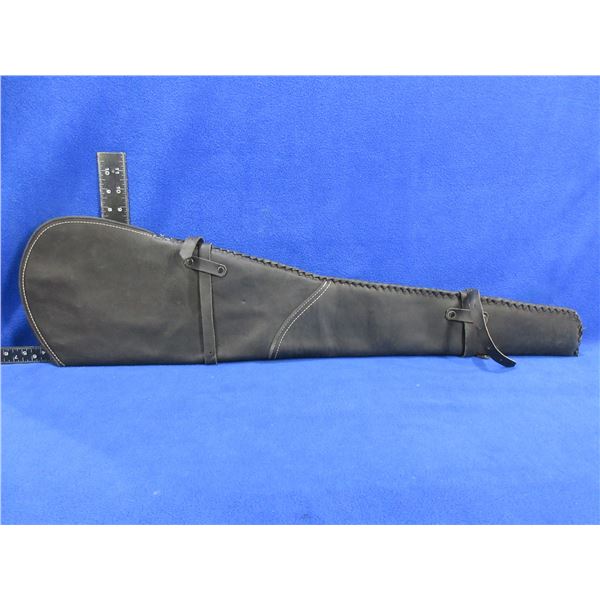 Leather Rifle Scabbard - 33", Black
