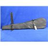 Image 2 : Leather Rifle Scabbard - 33", Black