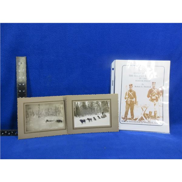 1885 Experiences of the Halifax Battalion Book & 2 Vintage Photographs
