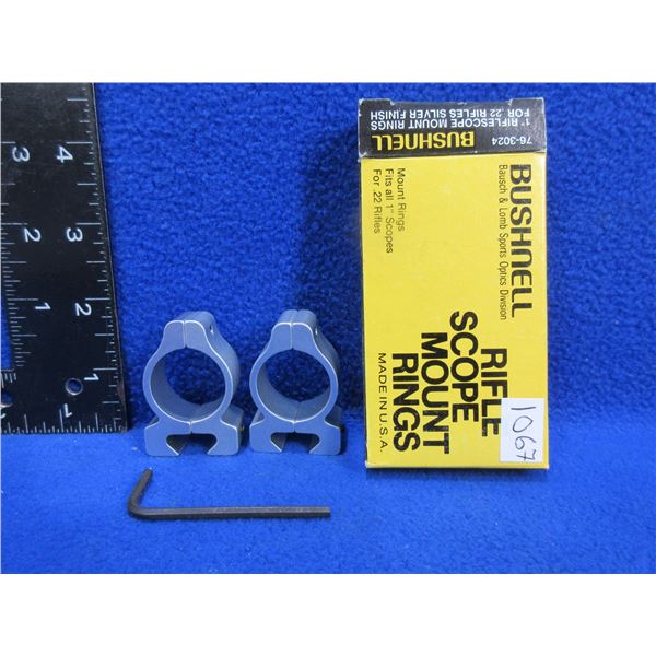 NEW - Bushnell 1" Rings for .22 Rifles - Silver Finish