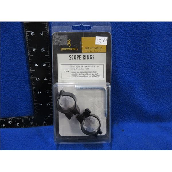 Browning 1" Standard Rimfire Matte Rings # 12365