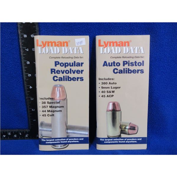 2 Lyman Load Data Books - Auto Pistol Calibers & Popular Revolver Calibers