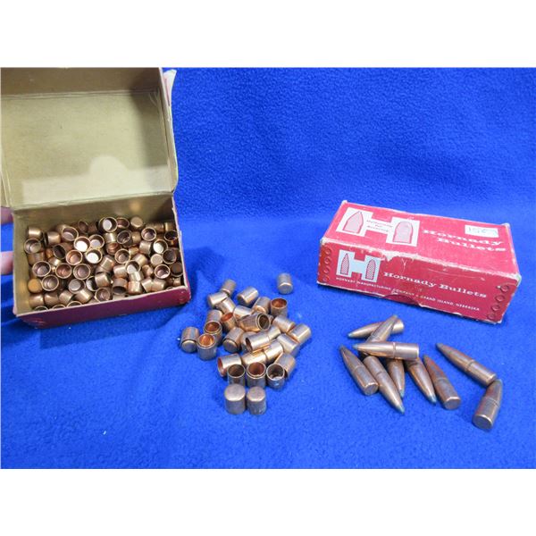 Lot of Misc. - 38 Cal. & Mixed Pistol Jackets, 338 Cal. Bullets x 10