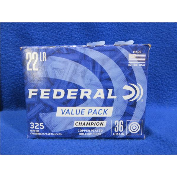 22 LR 36gr Copper-Plated HP Federal (Pick Up or Ship by UPS Only)