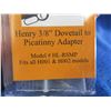 Image 2 : NEW - Henry 3/8" Dovetail to Picatinny Adaptor - Model HL-RSMP