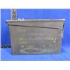 Image 1 : Empty Metal Ammo Box - 10" x 3 1/2" x 7" High