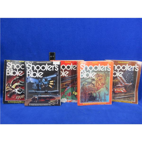 5 Shooter's Bible Books - 1976, 1977, 1978, 1980 and 1984