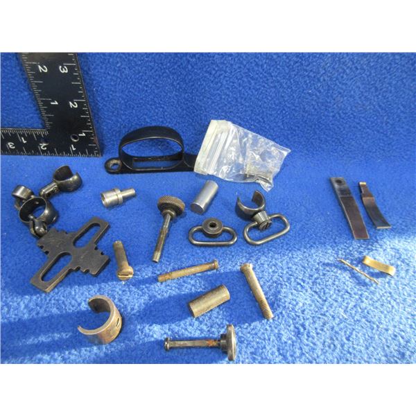 Lot of Misc. Gun Parts - Trigger Guard, Swivels, Springs, Screws, Etc.