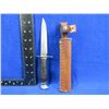 Image 1 : Fixed Blade Knife with Leather Sheath - Lamplough Cutlery, Solingen 4 AL