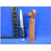 Image 2 : Fixed Blade Knife with Leather Sheath - Lamplough Cutlery, Solingen 4 AL