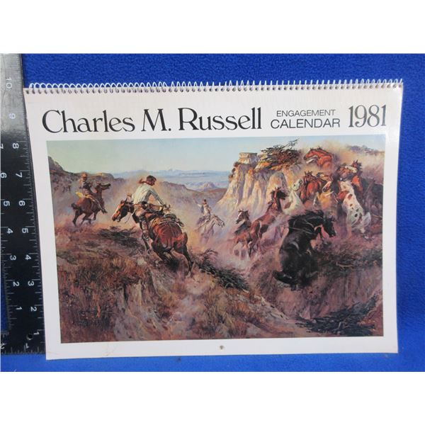 Charles M. Russell Calendar - 1981 Engagement Calendar