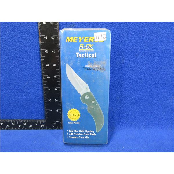 Meyerco Blackie Collins A-OK Tactical Folding Lock Knife