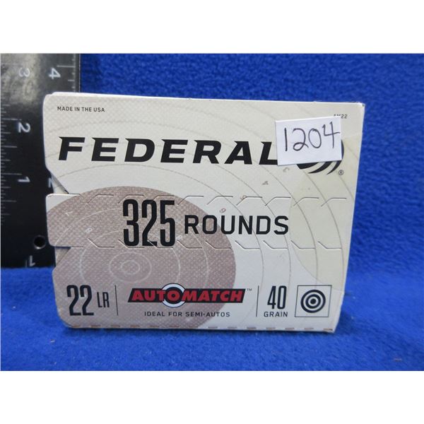 22 LR 40gr Solid Automatch Federal (Pick Up or Ship by UPS Only)