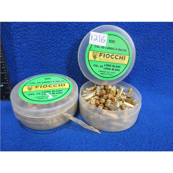 22 Long Blank Fiocchi Cartridges (Pick Up or Ship by UPS Only)