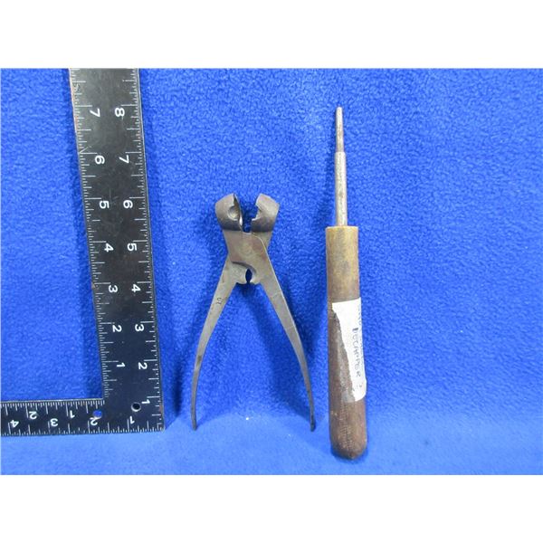 Vintage 64 Cal. Round Ball Mold and a Shotshell Decapper