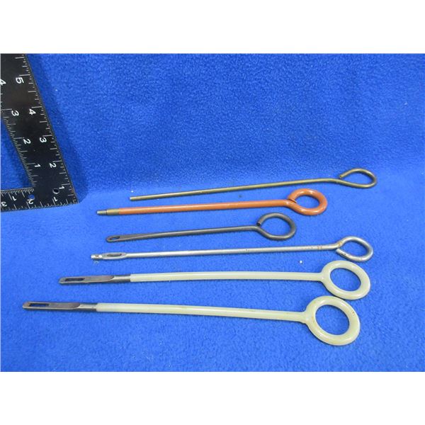 6 Military Handgun Cleaning Rods