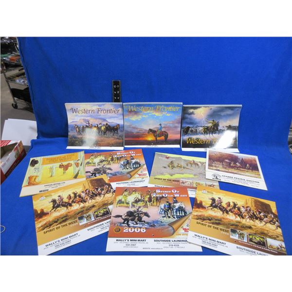 10 Misc. Calendars - Cowboy/Old West Themes