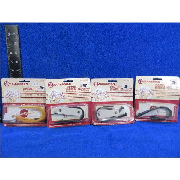 4 Marksman Slingshot Replacement Kits - No. 3200 x 3, No. 3000 x 1