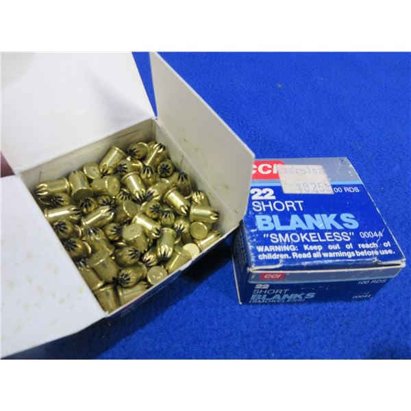 22 Short CCI Blanks - 2 Boxes of 100 (Pick Up or Ship by UPS Only)