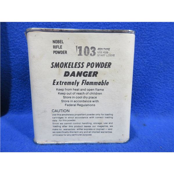 Nobel Rifle Powder 103 (4320 Type) - Pick Up or Ship by UPS Only