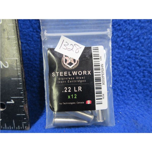 NEW - 22 LR Steelworx Stainless Steel Snap Caps - Bag of 12