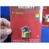 Image 2 : NEW - 5 Taymor 1" Maximum Security Solid Brass Padlocks
