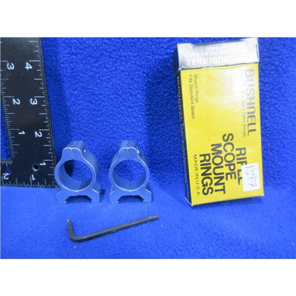 NEW - Bushnell 1" Scope Rings for Standard Bases - Silver Satin Finish