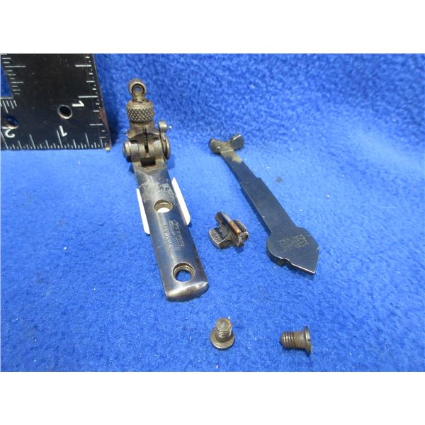 Savage 99 Tang Sight with Screws, Rear Sight and Front Sight